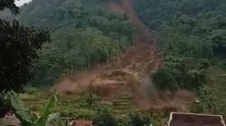 Mengerikan, Tebing 200 Meter Longsor di Ciherang Sumedang