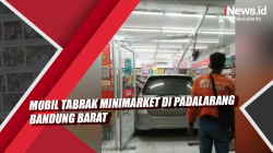 Video Mobil Tabrak Minimarket di Padalarang Bandung Barat<