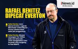 Infografis Rafael Benitez Dipecat Everton