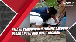 Pelaku Pembunuhan Tukang Gerobak Pasar Angso Duo Jambi Diciduk