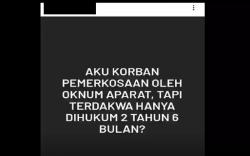 Mahasiswi Korban Pemerkosaan Oknum Polresta Banjarmasin Curhat di Media Sosial