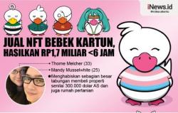 Infografis Jual NFT Bebek Kartun, Hasilkan Rp1,7 Miliar Kurang dari 6 Jam