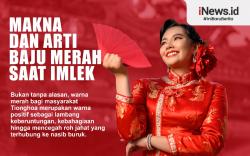 Infografis Makna dan Arti Baju Merah saat Imlek