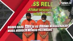 Video Modus Baru, Sabu 16 Kg Dibawa Menggunakan Mobil Hidrolik Menuju Palembang