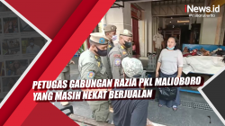 Video Petugas Gabungan Razia PKL Malioboro yang Masih Nekat Berjualan