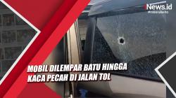 Viral Video Mobil Dilempar Batu hingga Kaca Pecah di Jalan Tol Palembang-Kayu Agung