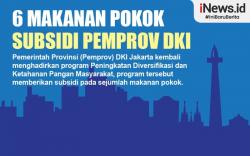 Infografis 6 Makanan Pokok Subsidi DKI Jakarta