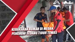 Kebakaran Rumah di Medan, Penghuni sedang Tertidur Tewas