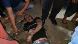 Tepergok Curi Motor di Marelan Raya Medan, Pemuda Bertato Babak Belur Dihajar Massa