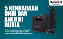 5 Kendaraan Paling Aneh dan Unik di Dunia dengan Desain Kreatif, Ada yang Berbentuk Koper