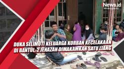 Video Duka Selimuti Keluarga Korban Kecelakaan di Bantul, 2 Jenazah Dimakamkan Satu Liang