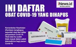 Infografis Daftar Obat Covid-19 Dihapus