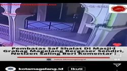 Heboh, Viral Video Papan Pembatas Shaf di Masjid Magelang Mendadak Bergeser 