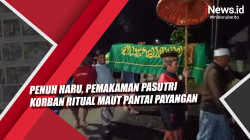 Video Penuh Haru, Pemakaman Pasutri Korban Ritual Maut Pantai Payangan