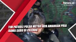 Video Tim Patroli Polda Metro Jaya Amankan Pria Bawa Sabu di Ciledug