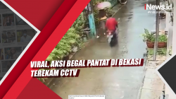 Video Viral, Aksi Begal Pantat di Bekasi Terekam CCTV<