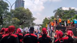 Tolak Keputusan JHT, Massa Buruh Berdemo di Depan Kantor Kemnaker