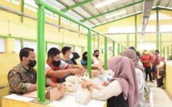 Pemkab Sergai Gelar Pasar Murah di Pasar Rakyat, Pembeli Sudah Divaksin jadi Prioritas