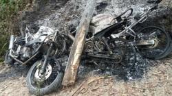 Penggerebekan Ladang Ganja Mendapatkan Perlawanan, 3 Motor Polisi Hangus Dibakar