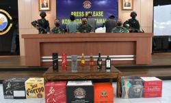 TNI AL Gagalkan Penyelundupan 6.750 Botor Miras Hendak Dikirim ke Palembang