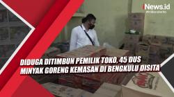 Video Diduga Ditimbun Pemilik Toko, 45 Dus Minyak Goreng Kemasan di Bengkulu Disita
