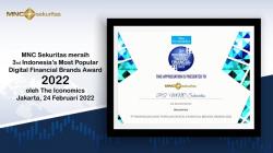 Selamat, MNC Sekuritas Raih Penghargaan Perusahaan Sekuritas Terpopuler 2022 dari Iconomics 