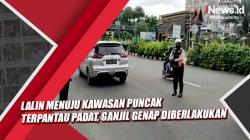 Lalin Menuju Kawasan Puncak Bogor Terpantau Padat, Ganjil Genap Diberlakukan