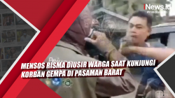 Video Mensos Risma Diusir Warga saat Kunjungi Korban Gempa di Pasaman Barat