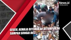Geger, Remaja Laki-Laki Ditemukan di Tumpukan Sampah Sungai Deli