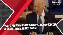 Video Pidato Pertama Biden Puji keberanian Rakyat Ukraina Lawan Agresi Rusia