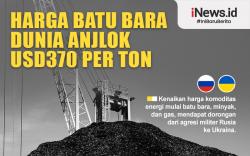 Infografis Harga Batu Bara Dunia Anjlok Jadi 370 Dolar AS per Ton