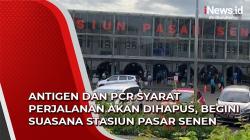 Video Antigen dan PCR Syarat Perjalanan Akan Dihapus, Begini Suasana Stasiun Pasar Senen 