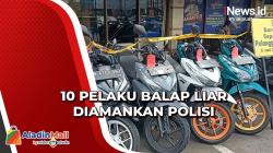 10 Pelaku Balap Liar di Jalan Jenderal Sudirman dan MH Thamrin Diamankan Polisi