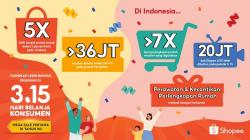 Puncak Kampanye Shopee 3.15 Hari Belanja Konsumen, Penggunaan Voucher Meningkat Lebih dari 7 Kali