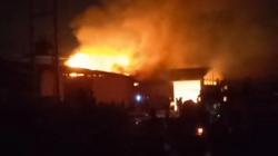 Pabrik Tripleks di Sindangkasih Ciamis Terbakar, 4 Pekerja Lolos dari Maut<