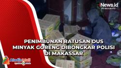 Penimbunan Ratusan Dus Minyak Goreng Dibongkar Polisi di Makassar