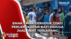 Emak-Emak di Bandung Geruduk Toko Perlengkapan Bayi Diduga Jual Obat Terlarang