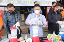 Pemusnahan Barang Bukti, Polres Samarinda Blender Sabu dan Ekstasi