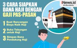 Infografis 3 Cara Siapkan Dana Haji dengan Gaji Pas-pasan