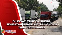 Dilewati Truk Gandeng, Jembatan Ngaglik di Lamongan Tiba-Tiba Ambles