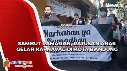 Sambut Ramadan, Ratusan Anak Gelar Karnaval di Kota Bandung