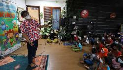 Keseruan Anak-Anak Ikuti Aksi MNC Peduli di Kampung Dongeng Ciputat