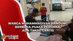Warga Muhammadiyah Bandung Berbuka Puasa Perdana, Ada Takjil Gratis<