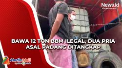 Bawa 12 Ton BBM Ilegal, Dua Pria Asal Padang Ditangkap
