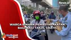 Warga Binaan Pemasyarakatan Bagi-Bagi Takjil Gratis