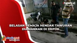 Hendak Tawuran usai Sahur, Belasan Remaja Bawa Sajam Diamankan di Depok
