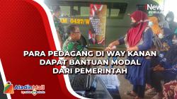 Para Pedagang di Way Kanan Dapat Bantuan Modal dari Pemerintah