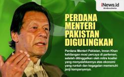 Infografis Perdana Menteri Pakistan Imran Khan Digulingkan