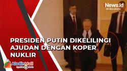 Presiden Putin Dikelilingi Ajudan dengan Koper Nuklir, Ini Penampakannya