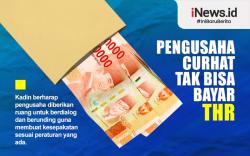 Infografis Pengusaha Curhat Tak Bisa Bayar THR
